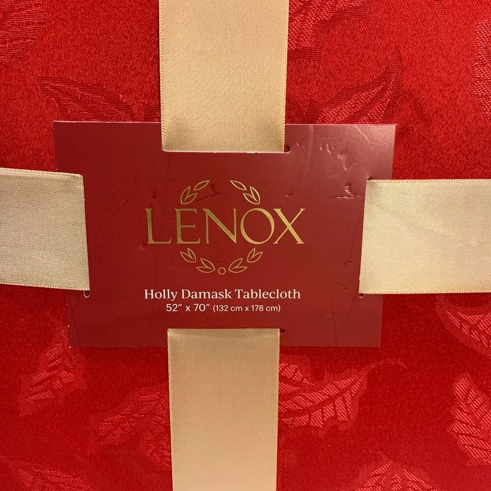 Lenox Red Holly Damask 52